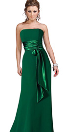Empire Ruched Band Evening Dress 