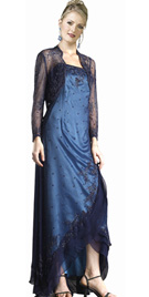 Ruffled Hemline Two-Piece Dress