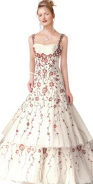 Buy Online Two-Tiered Captivating Bridal Gown