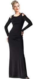 This Lovely Black Gown In Soft Matte jersey material is A Dream Dress With Comfort-fit