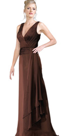 Ruched A-line Mother Of The Bride Dress
