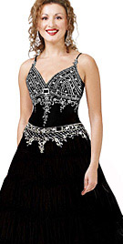 New Flamboyant Sleeveless A-Line Dress 