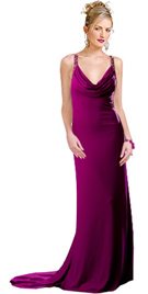 Prom dress in georgette has a classic silhouette to make you shine 