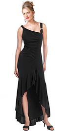  classic black Asymmetric Evening Dress