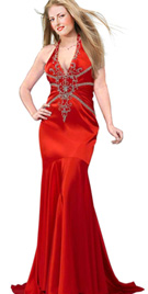 Mermaid Cut Red Carpet Dress
