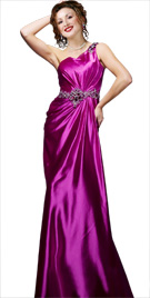 Swanky Jeweled Waistline Gown | Winter Dress